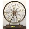 Image 1 : BICYCLE WHEEL CANDLE HOLDER