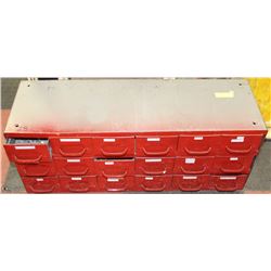 NAIL ORGANIZER CONTAINER 34" LONGX14"TALL RED