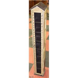 WOODEN PAINTED STORAGE CABINET 48" TALL