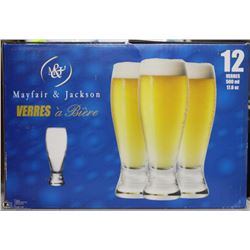 12 MAYFAIR & JACKSON GLASSES 500ML