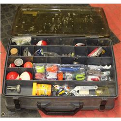 PLANO TACKLE BOX FULL OF TACKLE INCL SPARE REELS