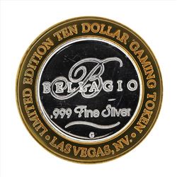 .999 Silver Bellagio Las Vegas $10 Casino Gaming Token Limited Edition