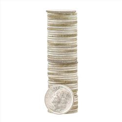 Roll of (50) 1946-D Brilliant Uncirculated Roosevelt Dimes