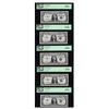 Image 1 : (5) Sequential 1957 $1 Silver Certificate STAR Notes PCGS Gem New 66PPQ