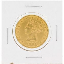 1901 $10 Liberty Head Eagle Gold Coin