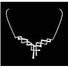 Image 1 : 18KT White Gold 3.00ctw Diamond Necklace