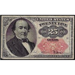 1874 Twenty-Five Cents Fifth Issue Fractional Note