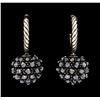 Image 1 : David Yurman .925 Silver Dangling Hematite Ball Earrings