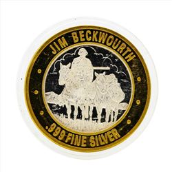 .999 Silver Jim Beckwourth $10 Casino Gaming Token Limited Edition