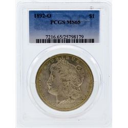 1892-O $1 Morgan Silver Dollar Coin PCGS MS65