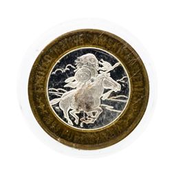 .999 Silver Native American $10 Casino Gaming Token Limited Edition