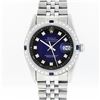 Image 1 : Rolex Mens Stainless Steel Sapphire and Diamond Datejust Wristwatch