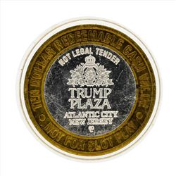 .999 Silver Trump Plaza $10 Casino Gaming Token Limited Edition