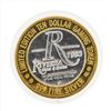Image 1 : .999 Silver Riviera Hotel and Casino $10 Casino Gaming Token Limited Edition