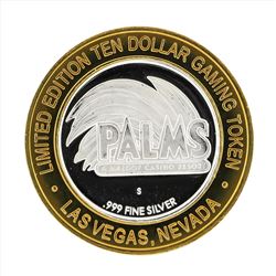 .999 Silver Palms A Maloof Casino Resort $10 Casino Gaming Token Limited Edition