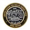 Image 1 : .999 Silver RNO Reno Tahoe International Airport $10 Casino Gaming Token Limited
