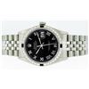 Image 2 : Rolex Mens Stainless Steel Sapphire and Diamond Datejust Wristwatch