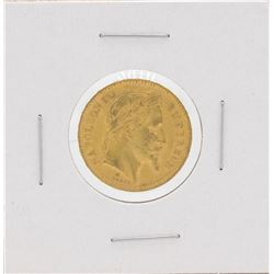 1865 Napoleon III 20 Francs Gold Coin