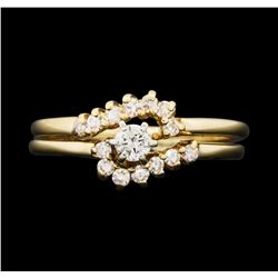 14KT Yellow Gold 0.40ctw Diamond Wedding Ring