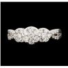 Image 1 : 14KT White Gold 1.00ctw Diamond Ring
