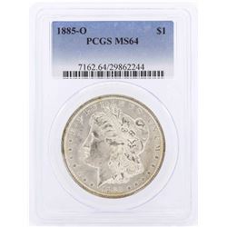 1885-O $1 Morgan Silver Dollar Coin PCGS MS64