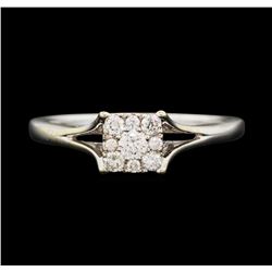 10KT White Gold 0.35ctw Diamond Ring