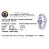 Image 5 : SILVER 5.67ctw Tanzanite and Diamond Bracelet