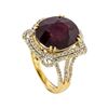 Image 4 : 14KT Yellow Gold 13.90ct Ruby and Diamond Ring