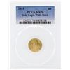 Image 1 : 2015 $5 American Gold Eagle Coin Wide Reed. PCGS MS70