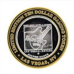 .999 Silver Hard Rock Hotel Las Vegas $10 Casino Gaming Token Limited Edition