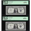 Image 1 : (2) Sequential 1957 $1 Silver Certificate STAR Notes PCGS Gem New 66PPQ