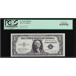 1935H $1 Silver Certificate Note PCGS Choice New 63PPQ