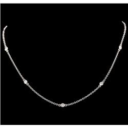 18KT White Gold 0.62ctw Diamond Necklace