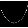 Image 1 : 18KT White Gold 0.62ctw Diamond Necklace