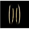 Image 1 : 14KT Yellow Gold Endless Hoop Earrings