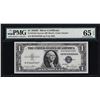 Image 1 : 1935D $1 Silver Certificate Note Narrow PMG Gem Uncirculated 65EPQ
