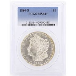 1880-S $1 Morgan Silver Dollar Coin PCGS MS64+