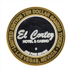 .999 Silver El Cortez Hotel and Casino $10 Casino Gaming Token Limited Edition