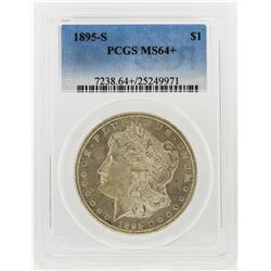 1895-S $1 Morgan Silver Dollar Coin PCGS Graded MS64+