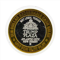 .999 Silver Trump Plaza $10 Casino Gaming Token Limited Edition
