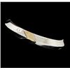 Image 2 : Sterling Silver Cuff Bracelet with 14KT Yellow Gold Accents