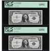 Image 1 : (2) Sequential 1935H $1 Silver Certificate Notes PCGS Very Choice New 64PPQ