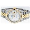 Image 6 : Rolex Mens 14KT Two Tone Gold Sapphire and Diamond Datejust Wristwatch