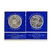 Image 1 : Set of (2) 1970 Republic of Panama 5 Balboas Silver Coins