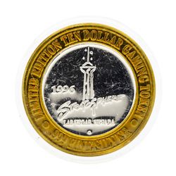 .999 Silver Stratosphere $10 Casino Gaming Token Limited Edition