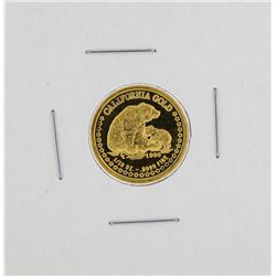 1999 1/10 oz California Gold Coin