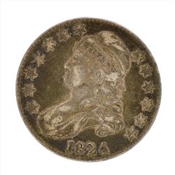 1824 Capped Bust Half Dollar Coin