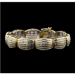 14KT Yellow Gold 5.10ctw Diamond Bracelet
