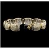 Image 3 : 14KT Yellow Gold 5.10ctw Diamond Bracelet