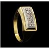 Image 4 : 14KT Two Tone Gold 0.29ctw Diamond Ring